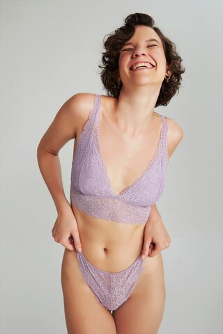 Bustiera, 556BRL1411 – S, Bralet, 88% poliamida/12% elastan, Lila Bralet