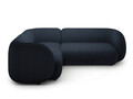 Coltar stanga 4 locuri, Kate, Micadoni, 252x220x76 cm, tesatura boucle, albastru inchis