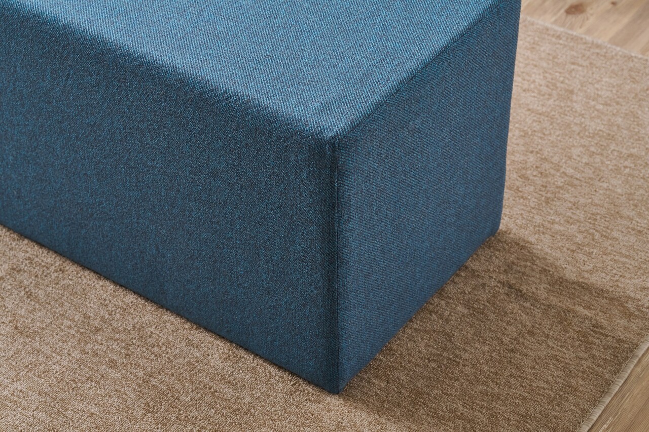 Taburet, Atelier del Sofa, 825BLC5136, Lemn, Albastru - view 3