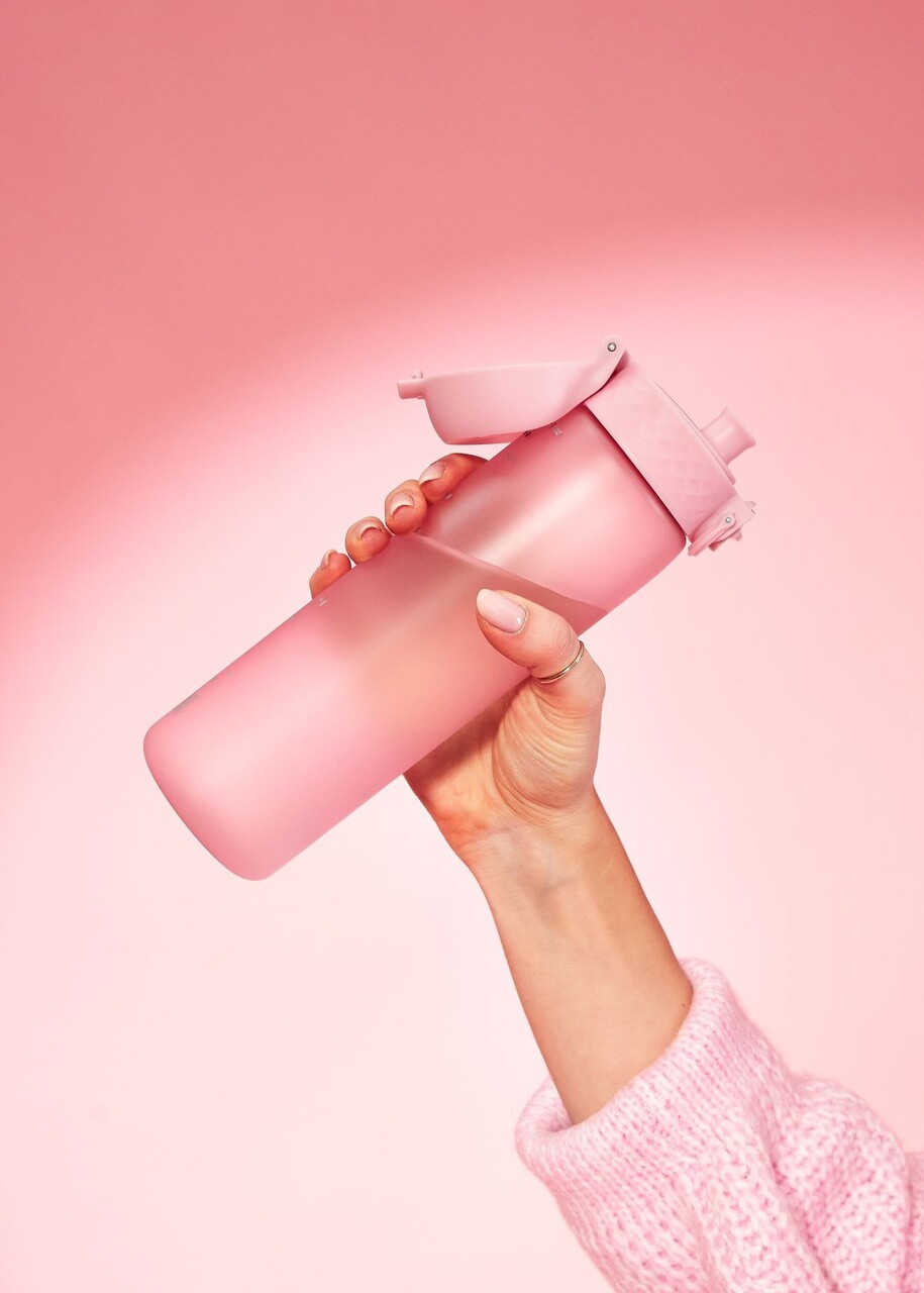 Sticla apa Slim, recyclon, 500ml, Rose Quartz - Ion8 - imagine 5