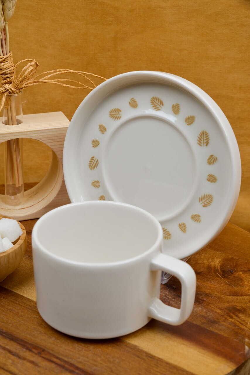 Set pentru ceai, Hermia, 858CMR2112, Portelan, Farfurie: 14 cm (2 bucăți), Multicolor - view 4