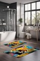 Set covorase de baie, Cartwright, CT-5140, Poliester, Multicolor