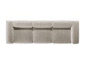 Canapea 4 locuri, Bergamo, Cosmopolitan Design, 364x108x70 cm, catifea chenille raiata, ivoriu