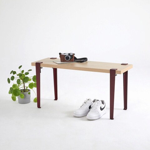 Banca, logg, khalkeus , 90x45x30 cm, lemn / burgundy
