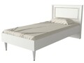 Pat Single Ravenna White, Ametti, 90 x 190 cm, alb/auriu