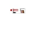Raft pentru perete Stor, Woody Fashion, 90x19.5x30 cm, rosu/alb