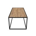 Masuta de cafea, Caliente, Lizbon, 90x40x50 cm, PAL, Stejar / Negru