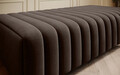 Bancheta, ELTAP, PU-LAU-22NU, Laurence, 132x64x36 cm, poliester, maro