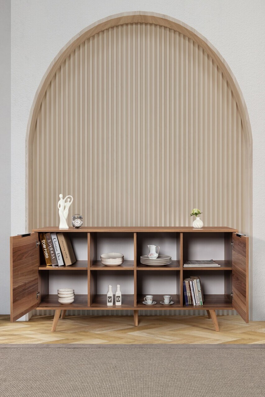 Consola, Hanah Home, Sina 4620, 160x82x44 cm, PAL, Maro — imaginea 2
