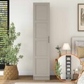 Dulap pentru haine, Hanah Home, BA278, 45x210x57.5 cm, Gresie