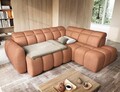 Coltar extensibil dreapta 4 locuri ELTAP, RT-24XIL, Falconn, 258x208x107 cm, lemn/poliester, portocaliu
