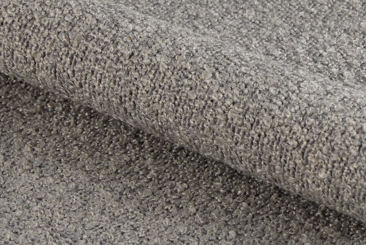 Scaun Grafton, Actona, 50.5x65x96.5 cm, rotativ, tesatura Boucle/otel, gri deschis - view 7