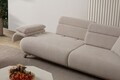 Canapea 3 locuri, Atelier del Sofa, 752EST1135, Lemn de carpen/PAL melaminat, Bej