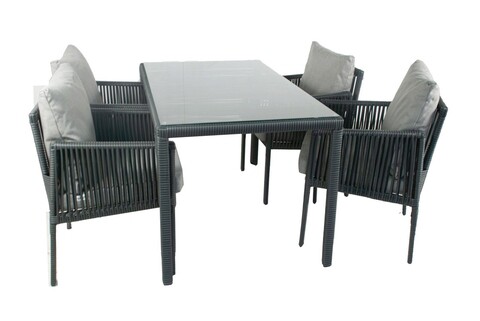 Set mobilier de gradina, Jumilla, Otto 4, Gri Jumilla