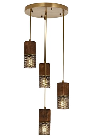 Lustra, Av-1830-4Et, Aurora, 35 x 100 cm, 4 x E27, 60W, aramiu antic Aurora