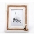 Rama foto Sealife, Bedora, 23 x 28 cm, lemn/iuta/sticla, natur/bej