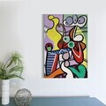 Tablou decorativ, NEW-ZAT-ZN011, Dimensiune: 60 x 90 cm, Multicolor