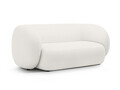 Canapea modulara 2 locuri, Kate, Micadoni, 183x99x76 cm, tesatura boucle, alb