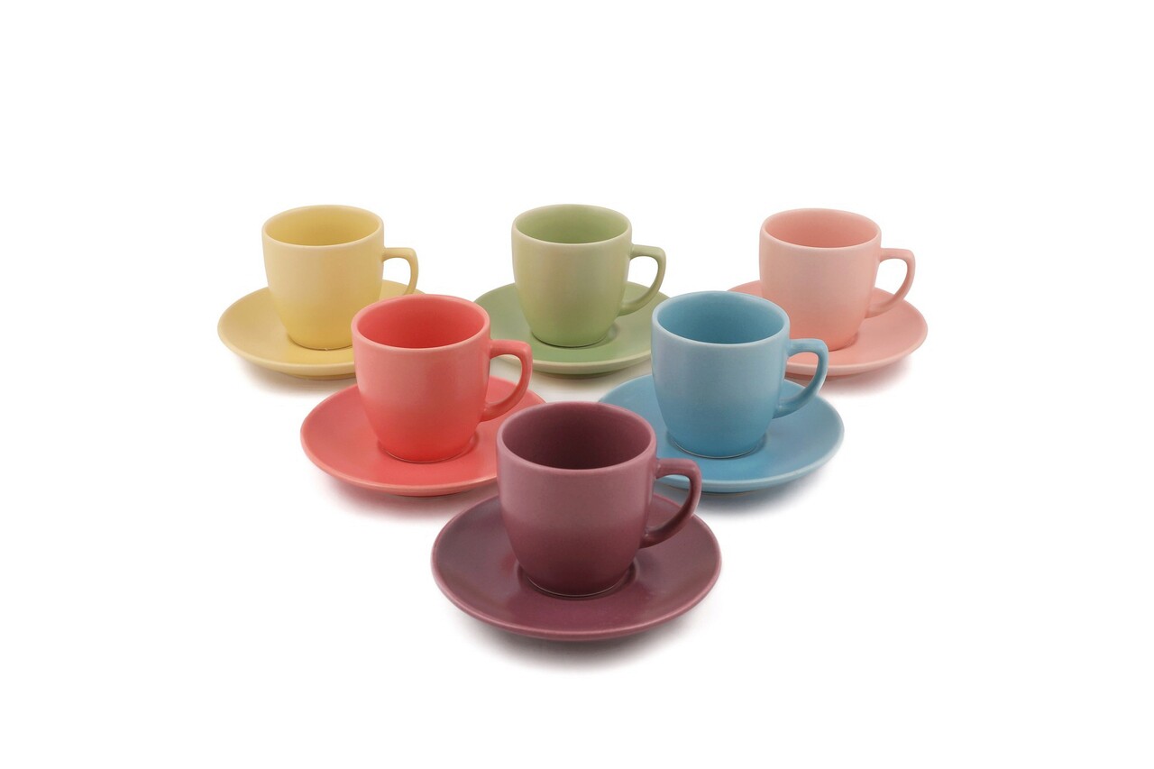 Set cesti de cafea, Keramika, 275KRM1618, Ceramica, Multicolor