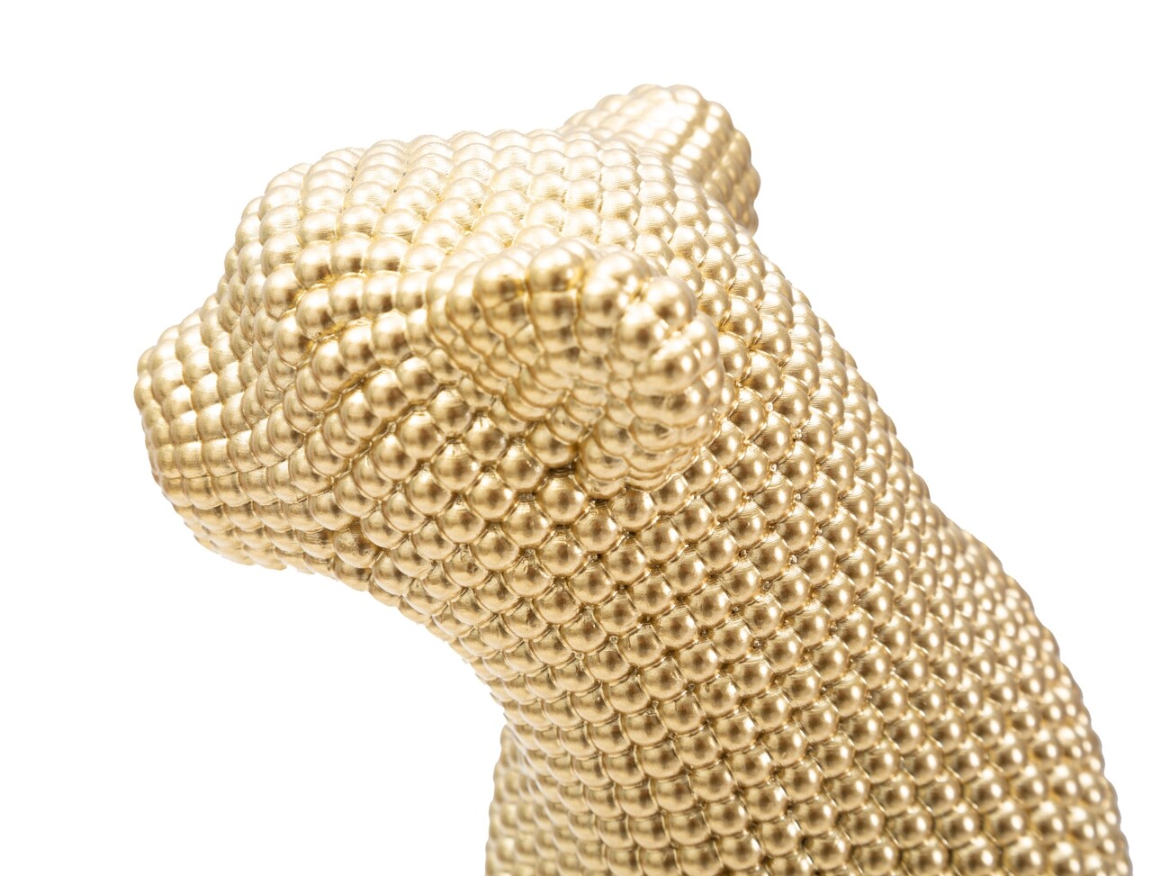 Statueta / Decoratiune Leopard, Mauro Ferretti, 23x15.5x29 cm, polirasina, auriu - 2 | YEO