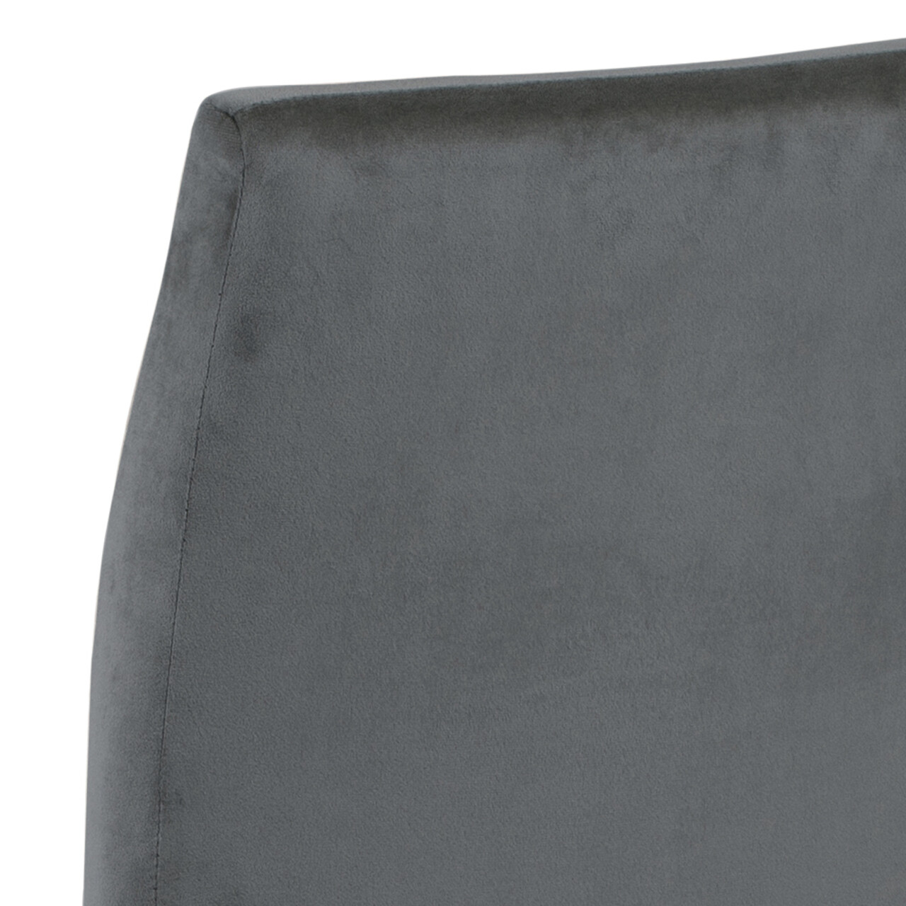 Scaun Demi, Actona, 45x55x90.5 cm, catifea/otel, gri inchis - view 6