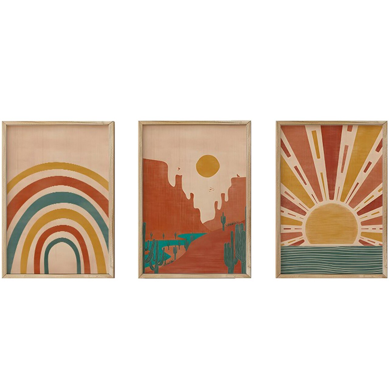 Set 3 tablouri decorative, 3Dartsohoset8, MDF, Multicolor - view 4