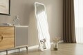 Oglinda decorativa, Siam, Aror, 50x160x2.2 cm, MDF , Alb