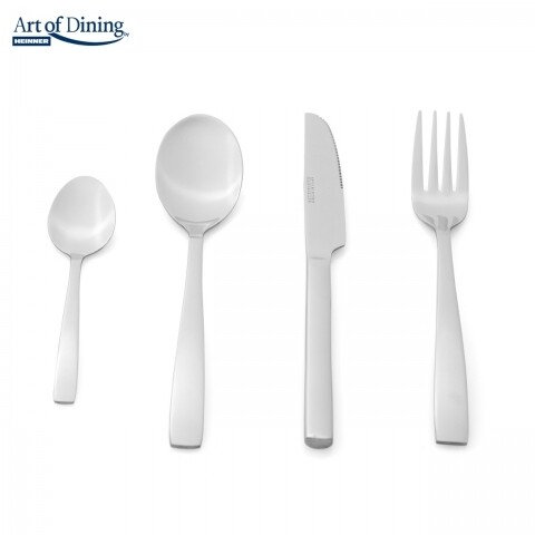 Set tacamuri 24 piese Prague, Heinner Home, inox, argintiu Argintiu