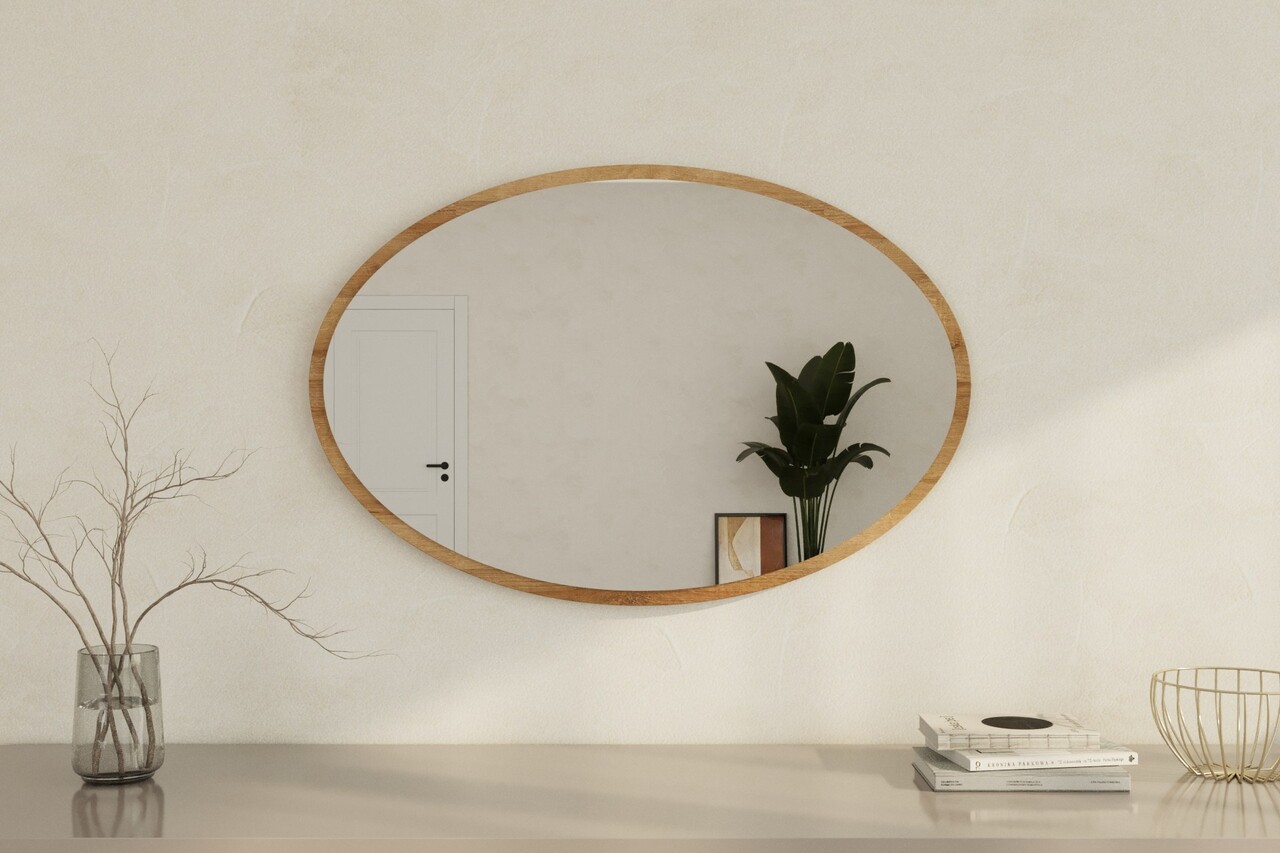 Oglinda decorativa, Siam, Beyo, 60x90x2.2 cm, Maro - 1 | YEO
