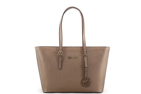 Geanta Beverly Hills Polo Club, 562, piele ecologica, bej
