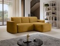 Coltar dreapta 4 locuri ELTAP, Ume, 287x190x88 cm, lemn/poliester, mustar