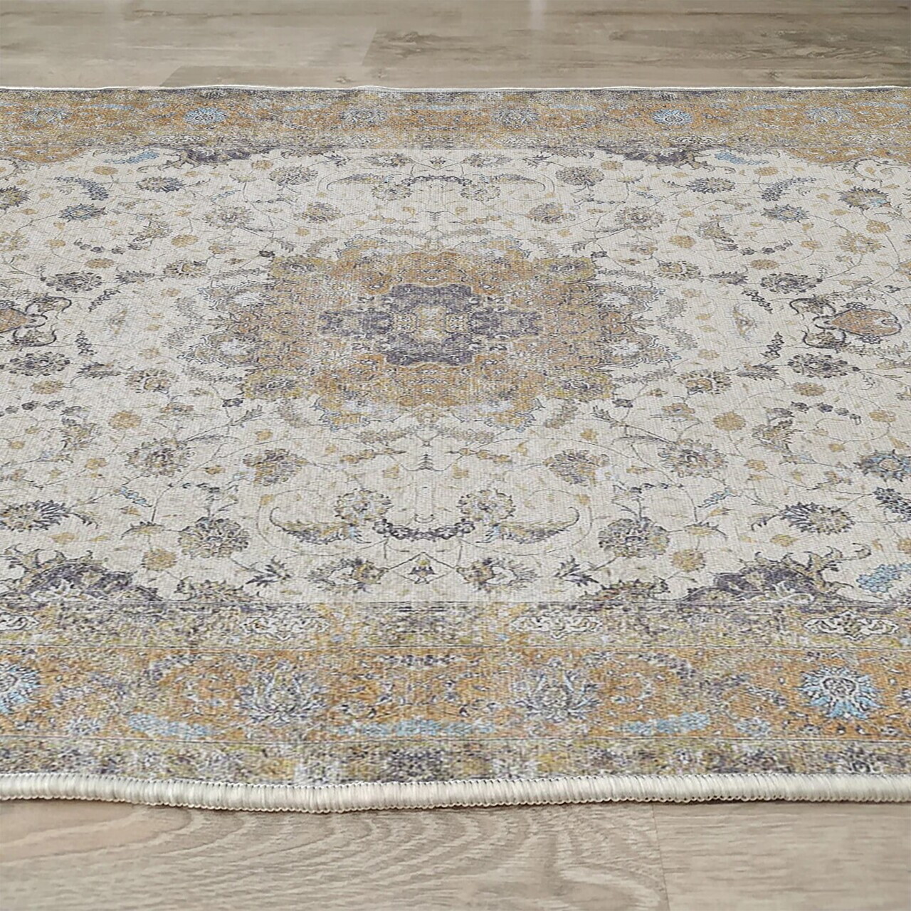 Covor, Woopamuk028, 160x230 cm, Bumbac/Poliester, Verde - view 6