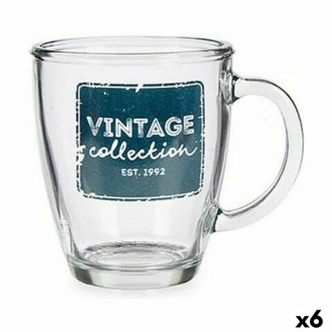 Set 6 cani Vintage, Vivalto, 320 ml, sticla
