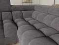 Coltar extensibil dreapta 3 locuri ELTAP, RT-04AU, Fectory, 346x205x93 cm, lemn/poliester, gri inchis