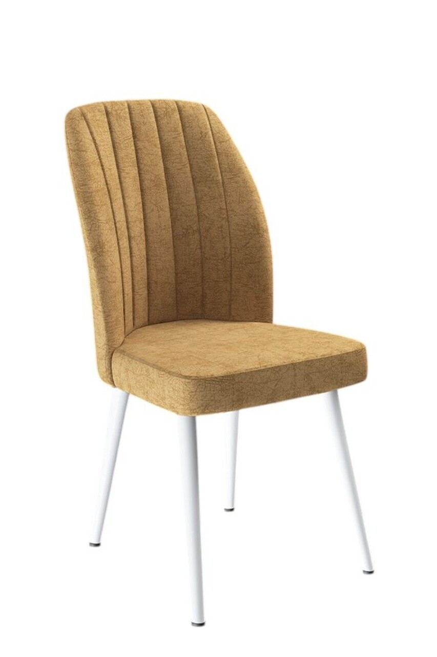Set scaune 6 piese, Hanah Home, Platinum, Cappuccino / Alb — imaginea 2