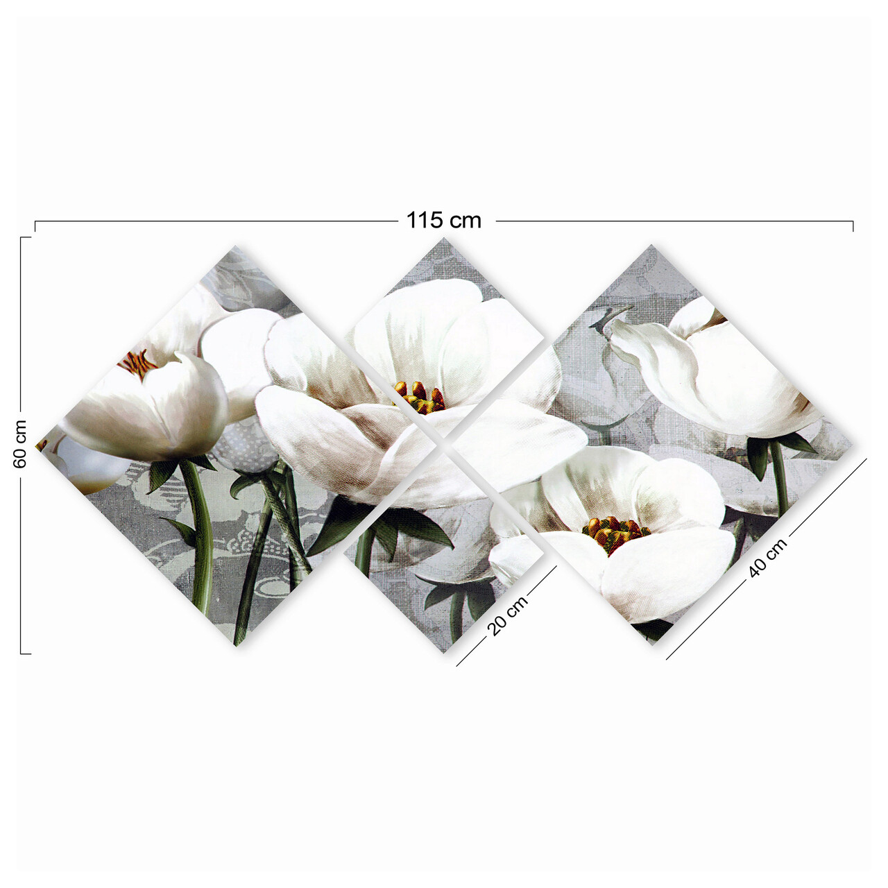 Set 4 tablouri decorative, 4MDF1605038956, MDF, Imprimat UV, Multicolor