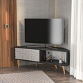 Comoda TV, Zena Home, Mora, Alb/Negru