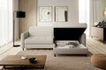 Coltar extensibil dreapta 3 locuri ELTAP, RT-18ROY, Gomsi, 228x165x100 cm, lemn/poliester, bej deschis