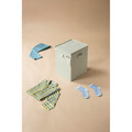 Cos de rufe stivuibil, Brabantia, Linn, 35 L, 37x32x44.5 cm, textil, verde
