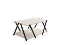Masuta de cafea, Puqa Design, Lara, 93.6x41.2x63.6 cm, PAL, Antracit/Alb