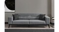 Canapea extensibila cu 3 locuri, Artie, 560ARE2904, Lemn de fag / PAL, Gri deschis