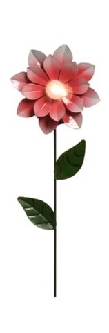 Lampa de gradina Flower, Lumineo, 6x11x49.5 cm, 1 led, roz