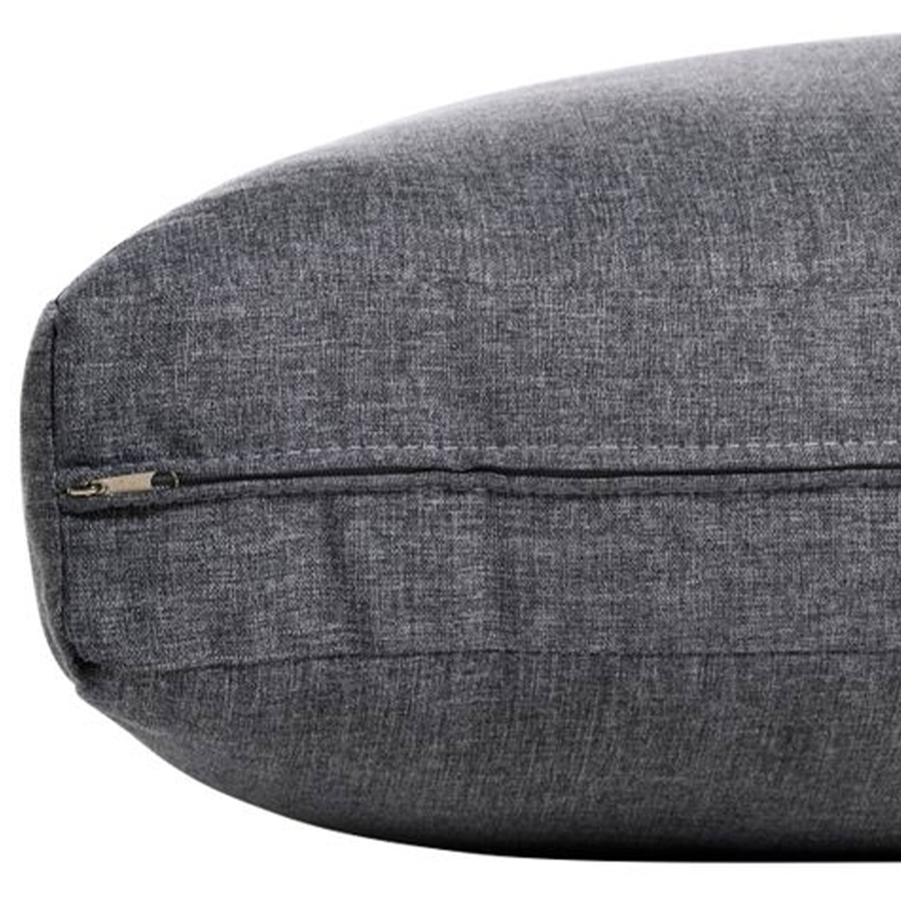 Element central pentru gradina/terasa Merida, 78x75x69 cm, aluminiu/poliester, alb/gri - imagine 3