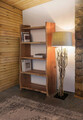 Corp biblioteca Eneas, Bizzotto, 90x35x175 cm, lemn de salcam