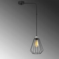 Lustra, Opviq, 892OPV1492, Fier, Negru