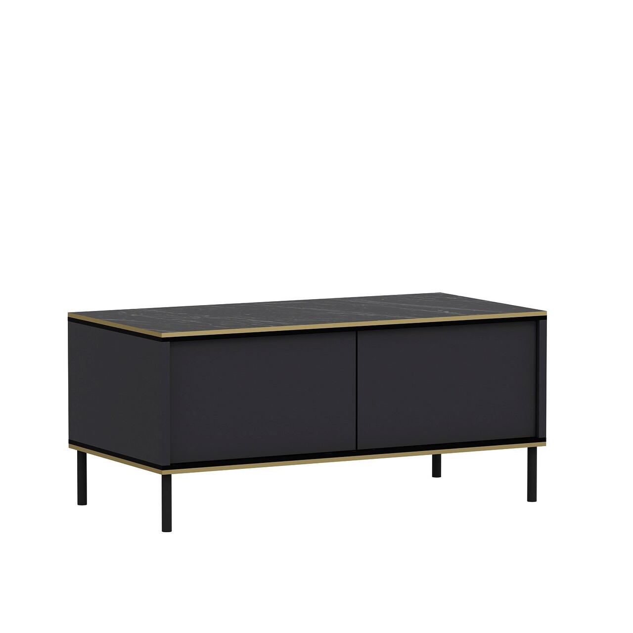Masuta de cafea, Inarch, Imaj, 90x40x45 cm, PAL, Antracit