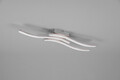 Plafoniera Route, RL, 56x12x7 cm, 5W, 3x SMD, metal, argintiu