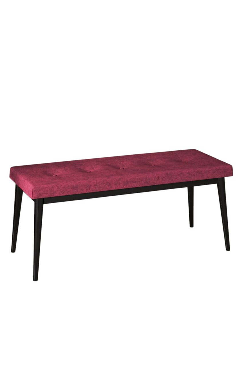 Banca, Hanah Home, Pera Bench, Burgundiu / Negru — imaginea 2