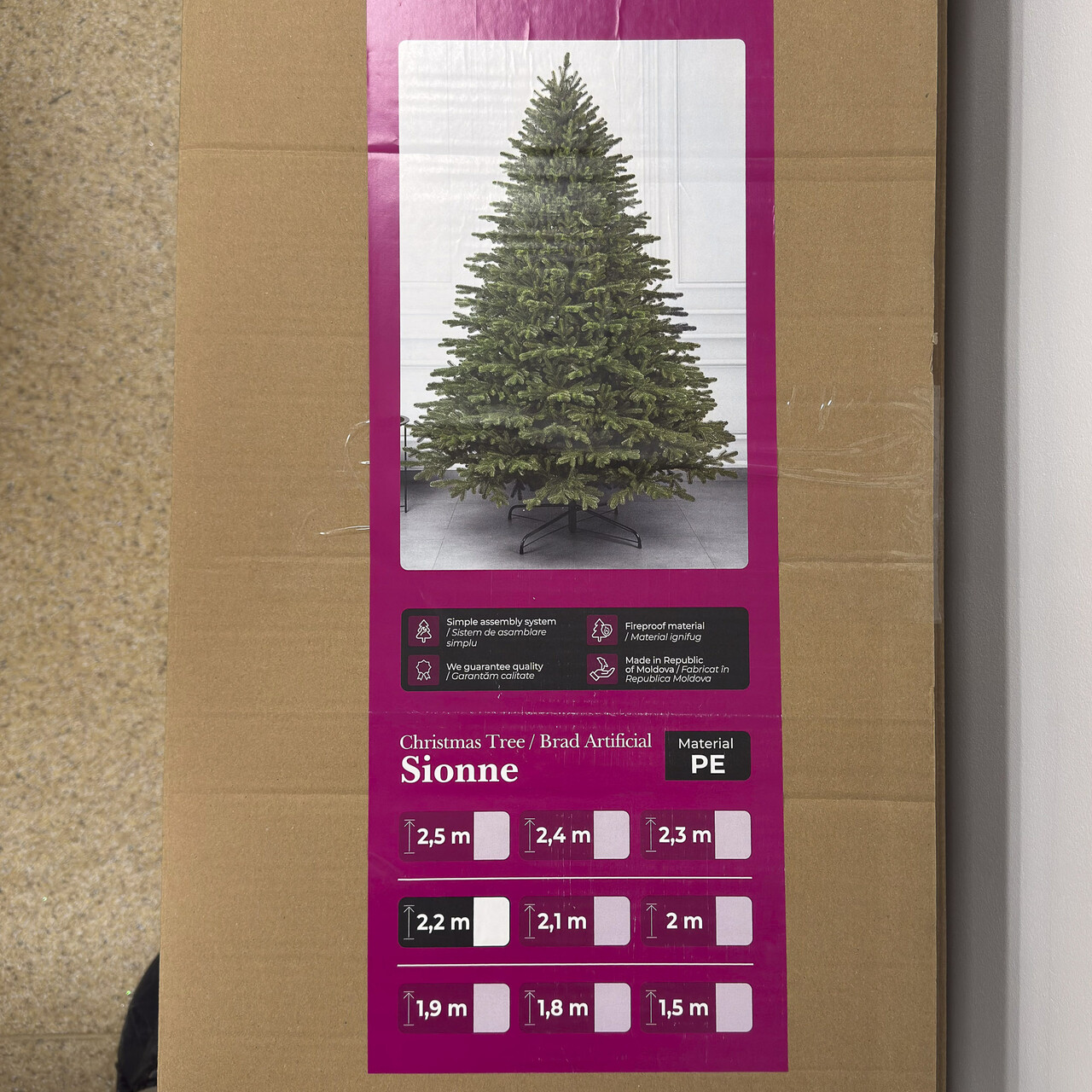 Brad artificial Sersimo, Sionne Elite, verde, Integral 3D, 200 cm