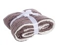 Patura Fluffy, Bizzotto, 130 x 160 cm, poliester, maro
